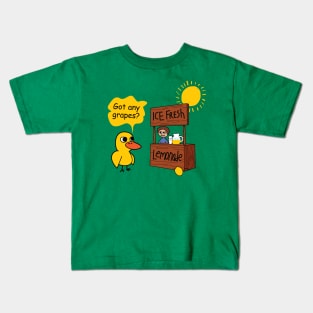 Duck song  Got Any Grapes lemonade day hot Kids T-Shirt